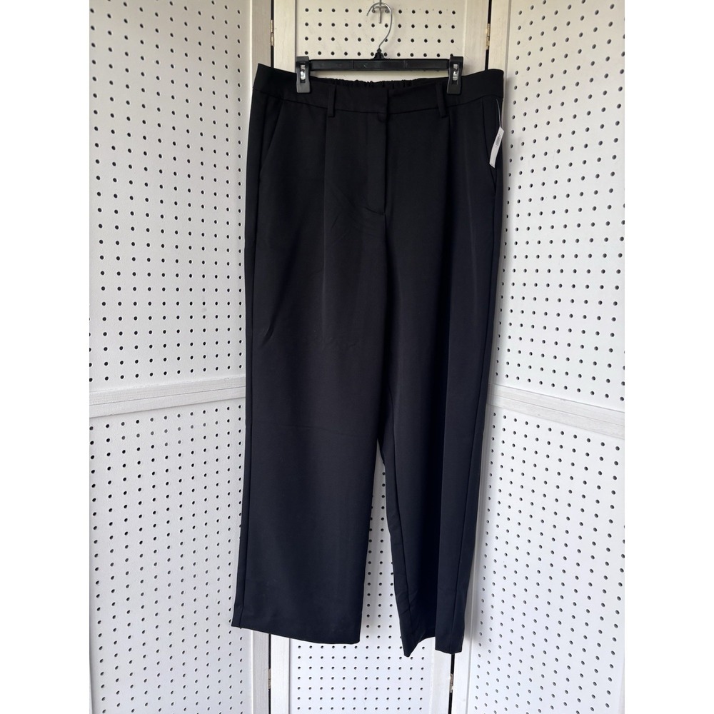 NWT Old Navy Wide Leg Dress Pants Trousers Women's XL Black Pleated